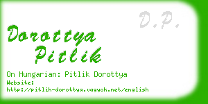 dorottya pitlik business card